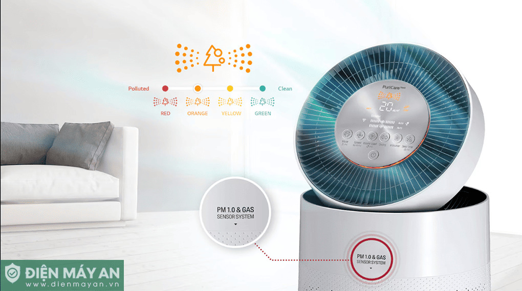 Máy Lọc Không Khí LG PuriCare AS65GDWH0 48W